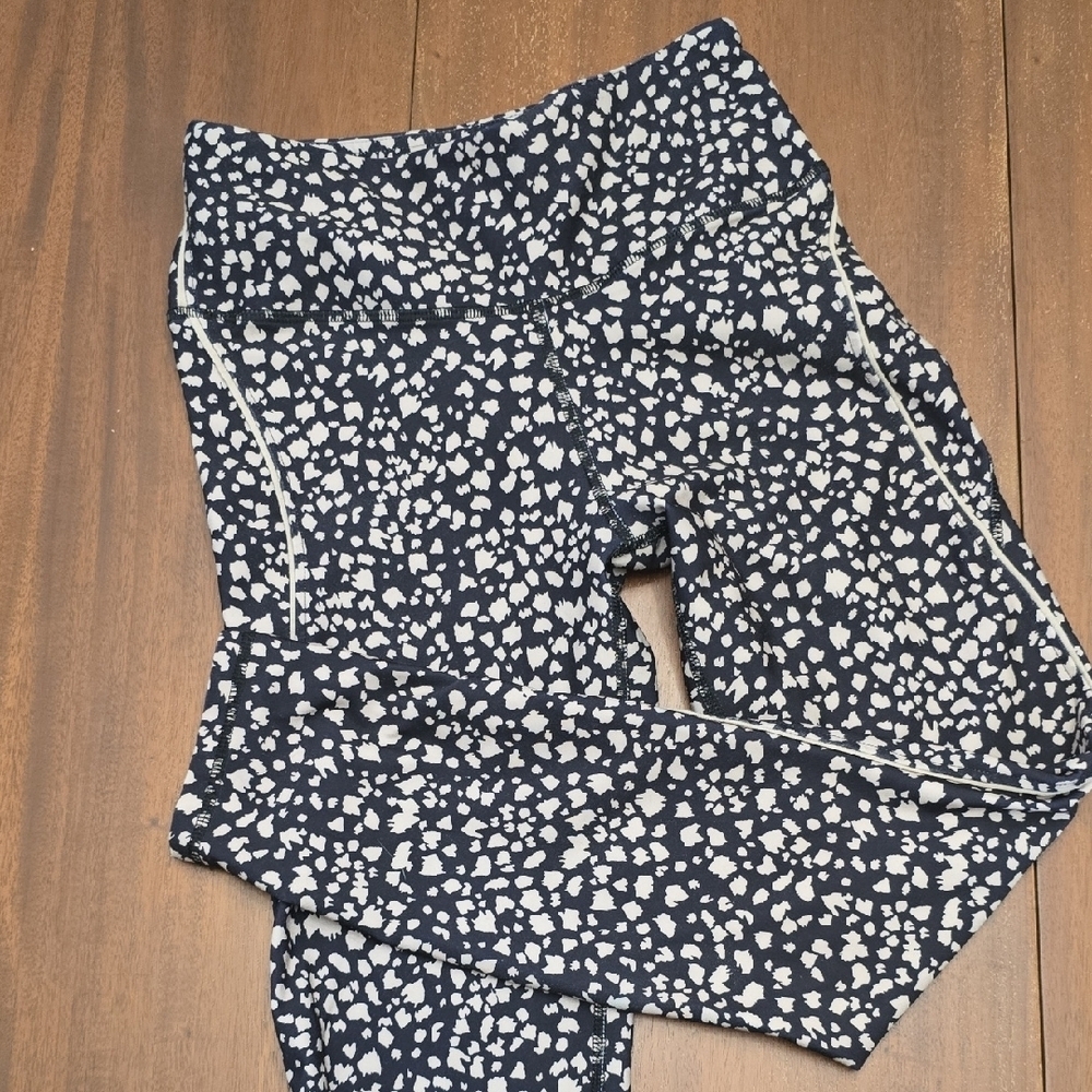 JESSICA SIMPSON Women's Black And Tan Leopard Print Leggings Sz S‎